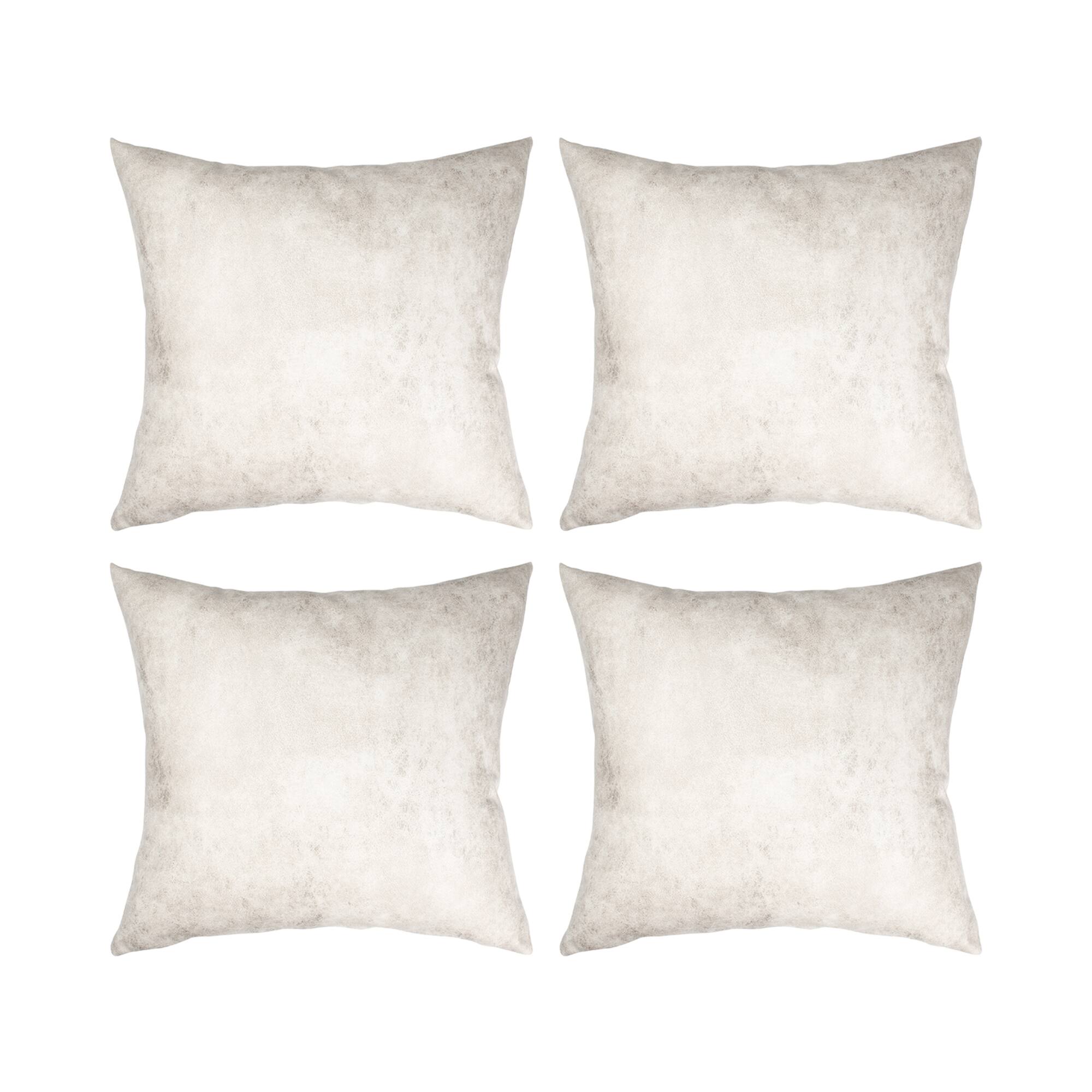 Craft Express White Sublimation Leathaire Pillow Covers, 4ct.